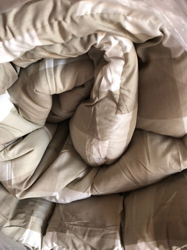 Bedcover Murah Motif Kotak Emily Collection Katun Lokal Elbhe Ukuran Double |uk 160x200 |uk 180x200