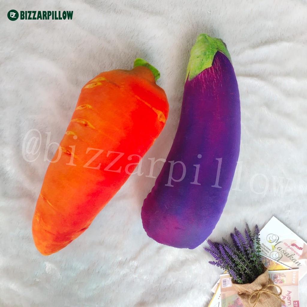 Bizzarpillow Bantal Sayur Sayuran Size M Bantal Edukasi Bantal Unik BZ134