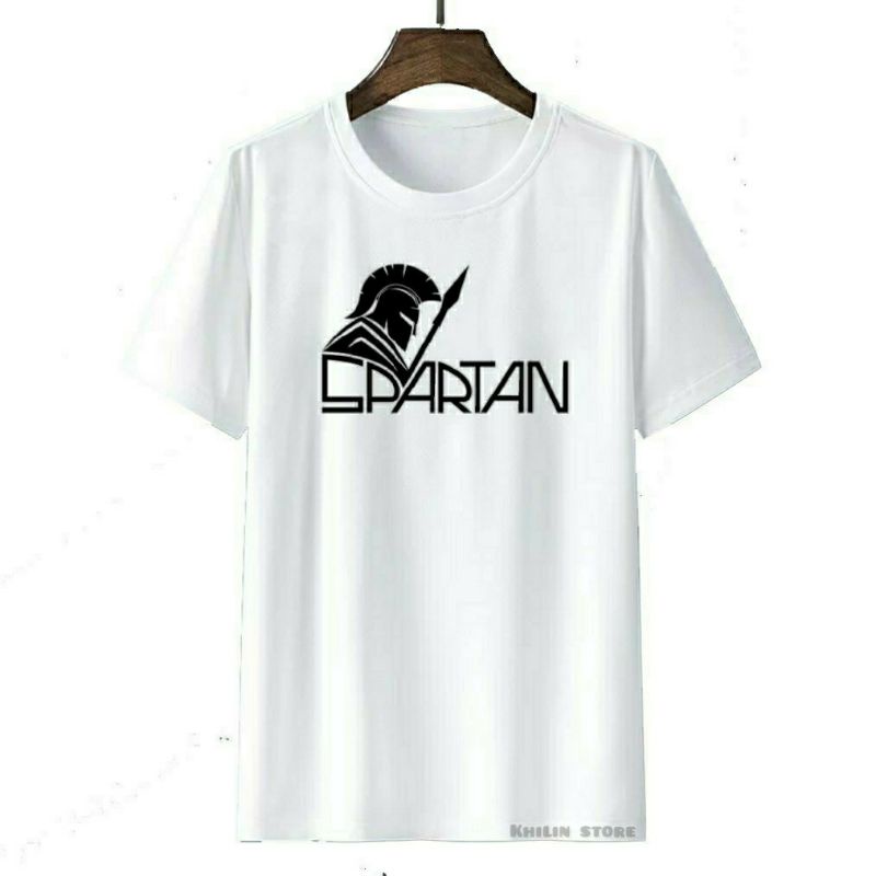 Kaos Spartan pria wanita dewasa premium baju kaos pria wanita distro kaos lengan pendek Spartan cotton combed original