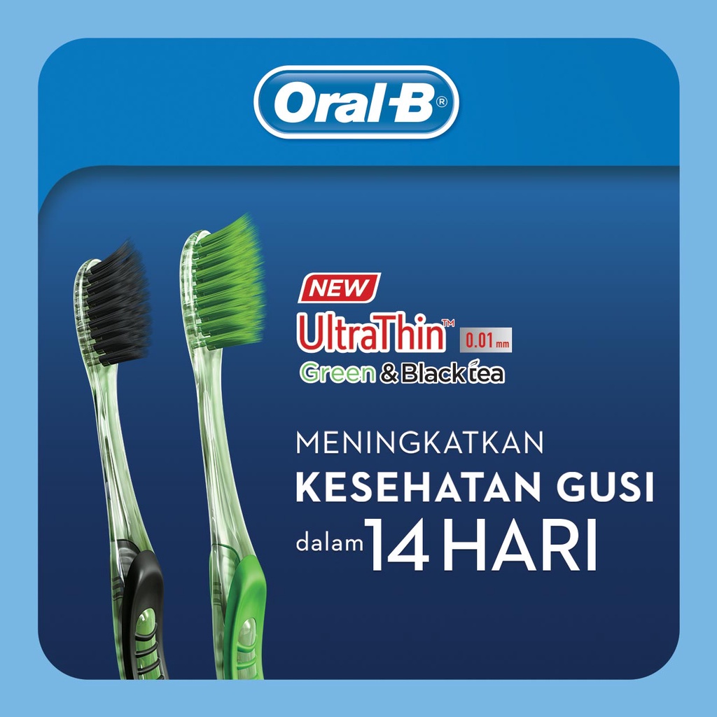 Oral-B Sikat Gigi Ultra Thin Black Tea 3s - Isi 6