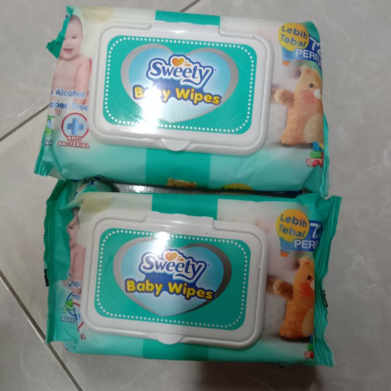 sweety baby wipes 72sheet/PARFUMED/tisu basah sweety