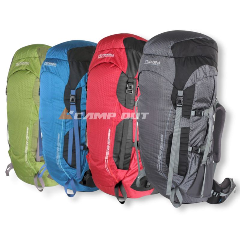 Consina Tas Gunung Bering 65+5L / Tas gunung carrier consina bering 65+5 L include cover bag / Tas Camping