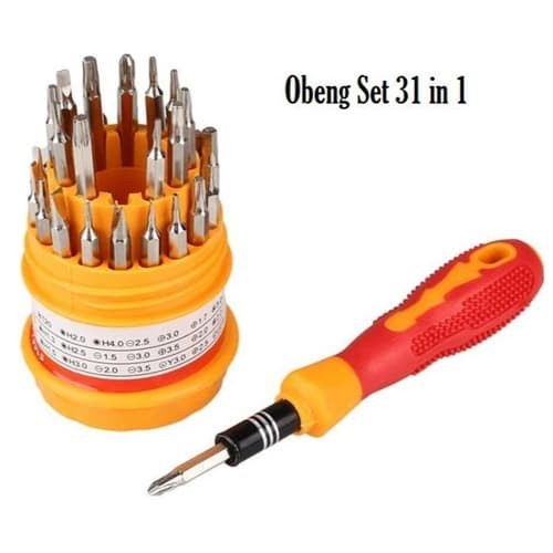 Obeng Set Reparasi 31 in 1 Multifungsi Lengkap / Obeng  Teknisi HP Komputer 31in1