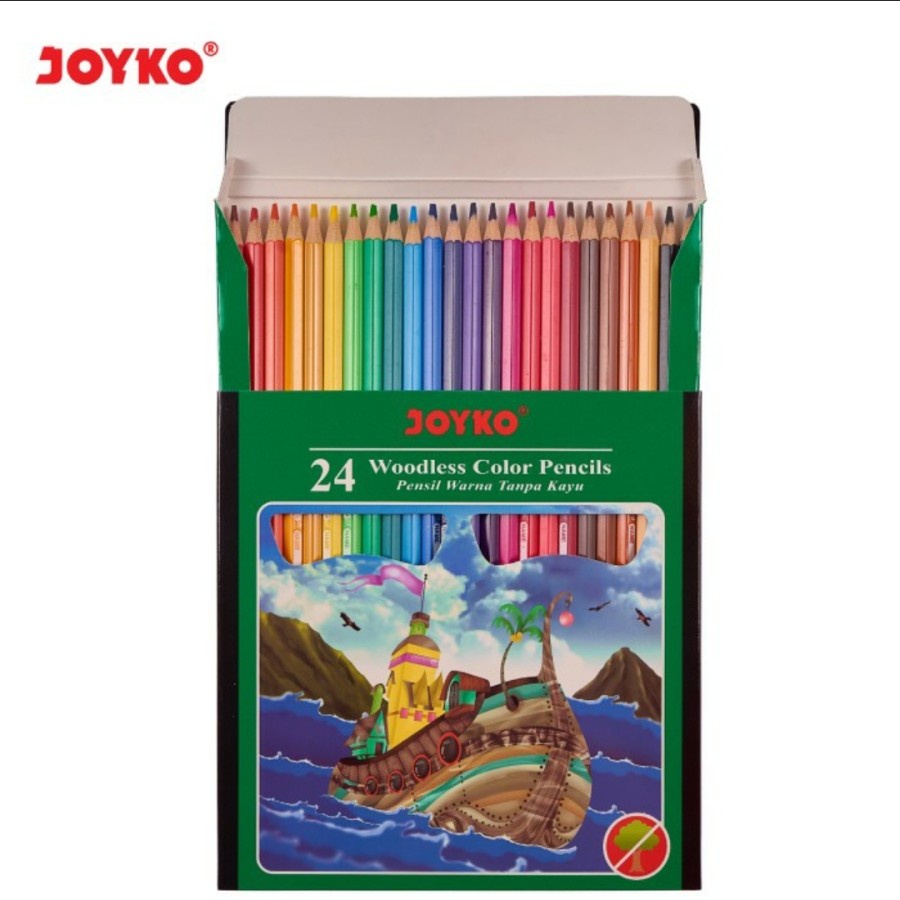 

Pensil Warna Joyko CP-104 24 Warna / Woodless Color Pencils 24 Warna