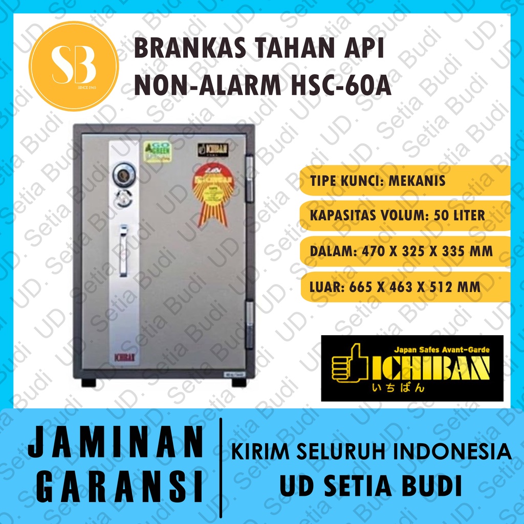 Brankas Ichiban Tahan Api Non-Alarm HSC-60A