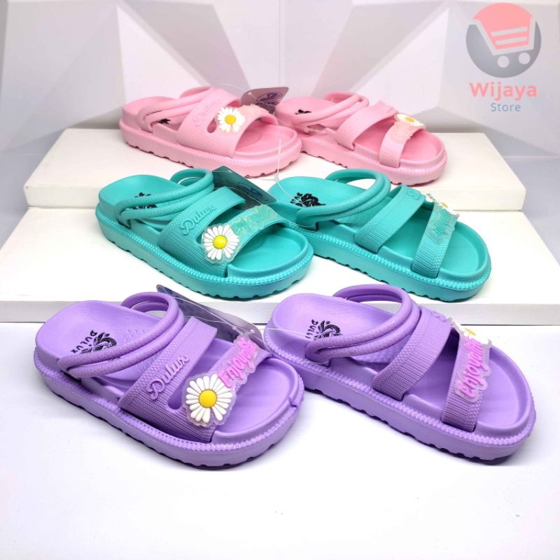 Sandal Anak Perempuan DULUX 323D Sandal Karet Motif Matahari Style Korea Anak Cewek