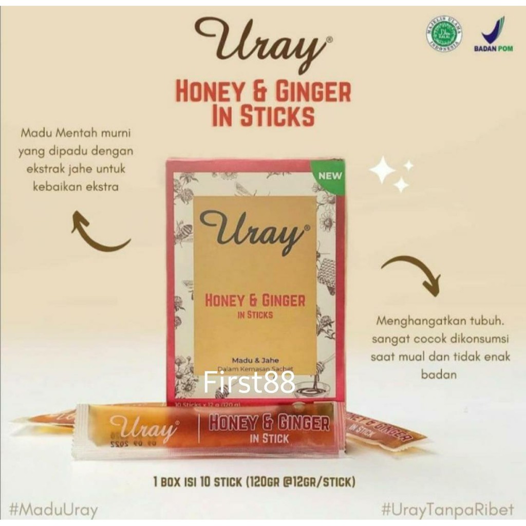 MADU URAY SACHET - HONEY AND GINGER IN STICK 120GR