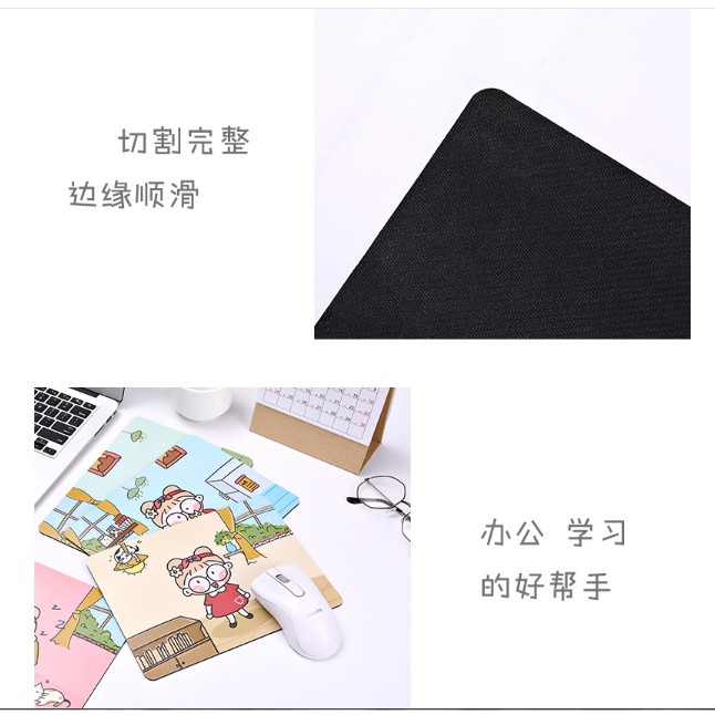 J2 - Mousepad kartun student Alas Mouse / Tatakan Mouse lentur-3