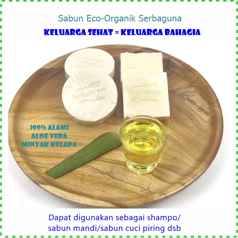 DPL011 Sabun Mandi/Sabun Serbaguna Eco-Organik Bulat 100gr