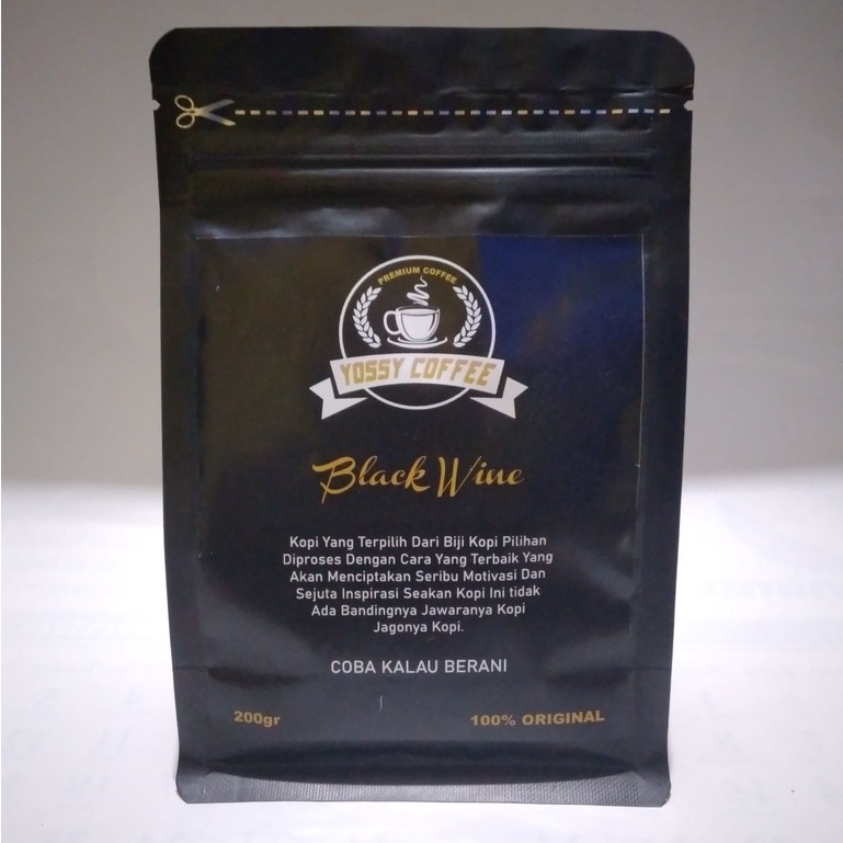 KOPI PREMIUM BLACK WINE TERBAIK TERMURAH DAN 100% ORIGINAL JAWARA NYA KOPI AROMA GARUT 500 gr