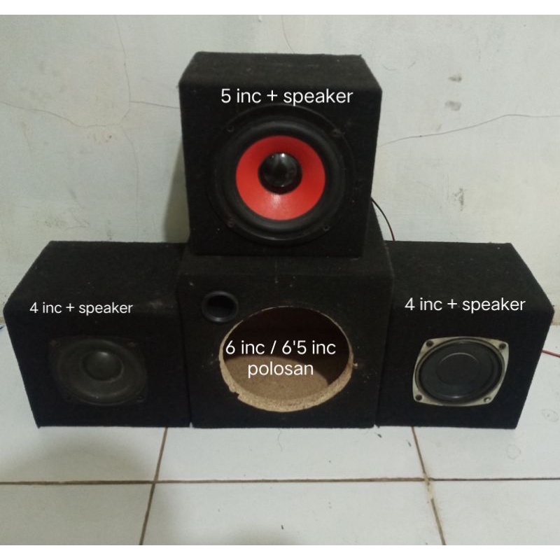 Box speaker 6" 5" 4" inch bekas seperti baru jarang di pakai