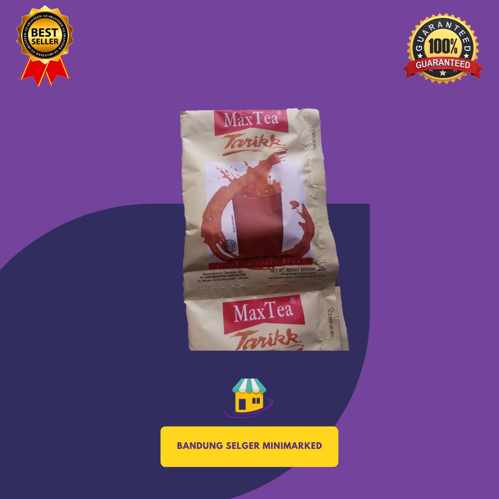 

MAXTEA TEH TARIK SACHET SATUAN @25gr