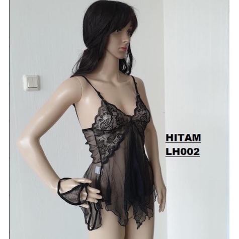 Baju tidur Leddish lingerie backless tipis impor