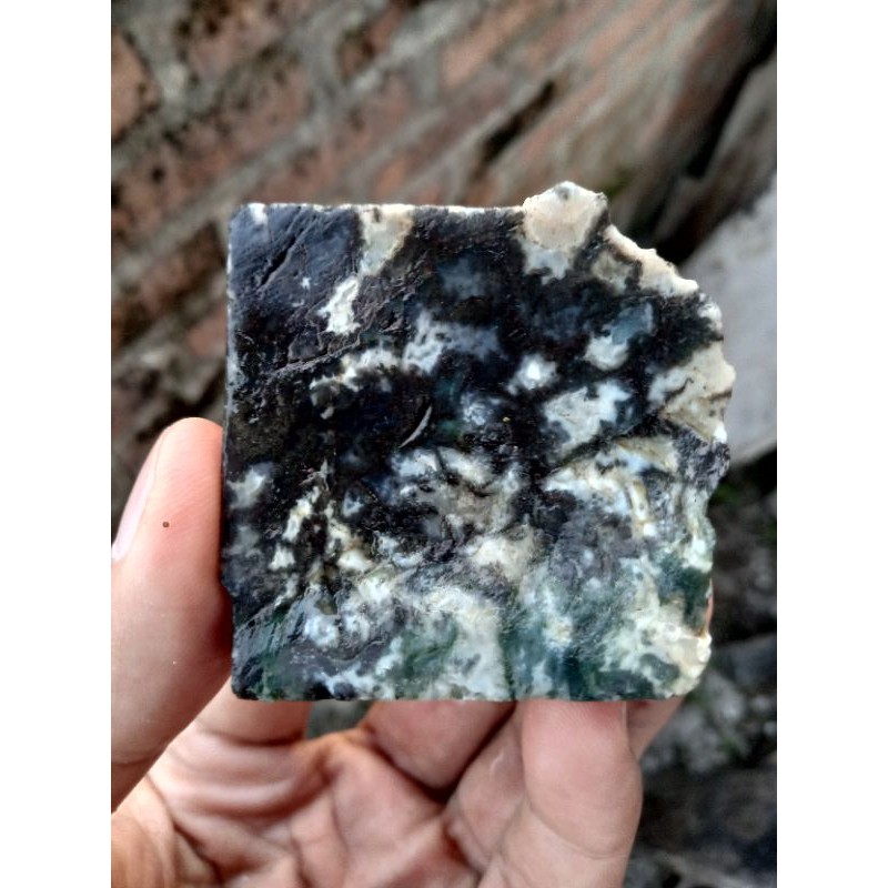 Natural Lumut Suliki ( Rough / Bahan Batu Akik asli Suliki - bukan bacan giok opal kalimaya borneo )