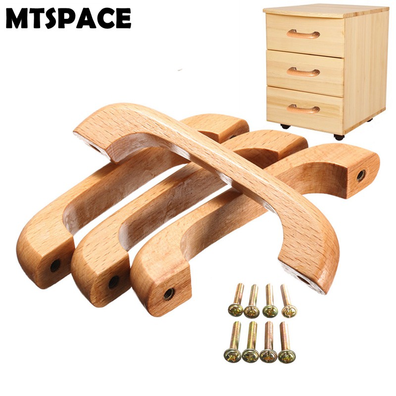 4pcs set Gagang  handle Pintu  Lemari Bahan Kayu Ukuran 96mm 