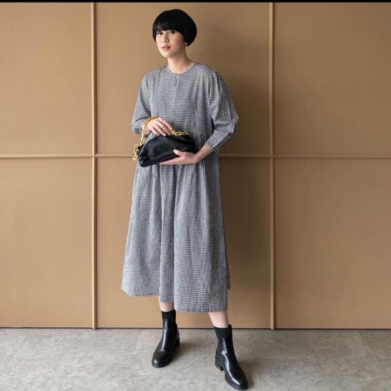 GHIA DRESS GINGHAM By Trick&Tricky