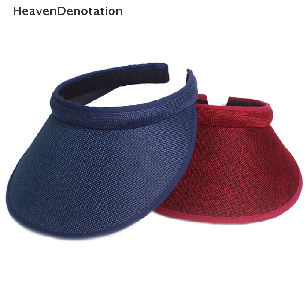 [HeavenDenotation] Women Men Plain Visor Outdoor Sun Cap Sport Golf Tennis Beach Hat Adjustable