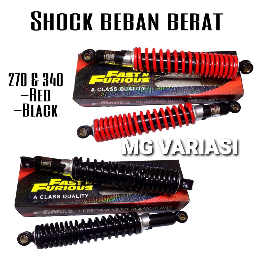 PROMO SHOCKBREAKER / SHOCK BELAKANG BEBAN BERAT UKURAN 340MM DAN 280MM UNTUK MOTOR BEBEK HODAN DAN YAMAHA SUPRA KHARISMA REVO JUPITER RXK DAN LAIN LAIN