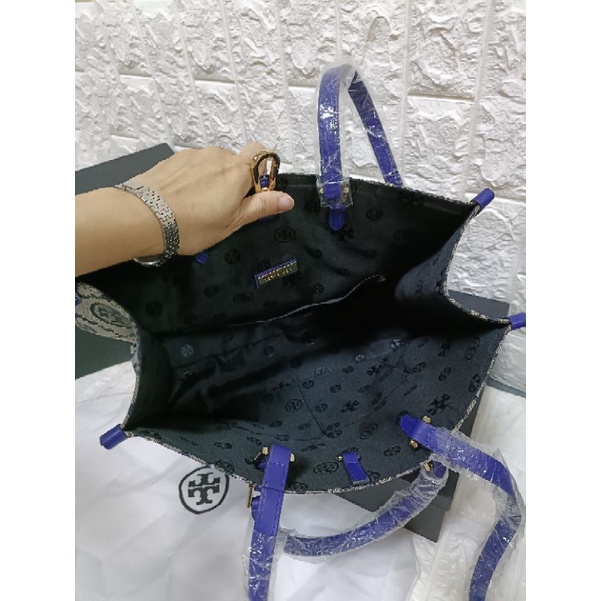 tas fashion tote Tory kanvas free box,Tory onthego handbag dan shoulder bag