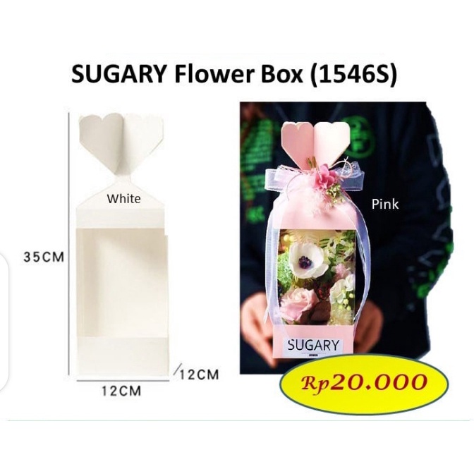 

Sugary flower box - box bunga - box kado - kotak bunga 1546 - barang florist