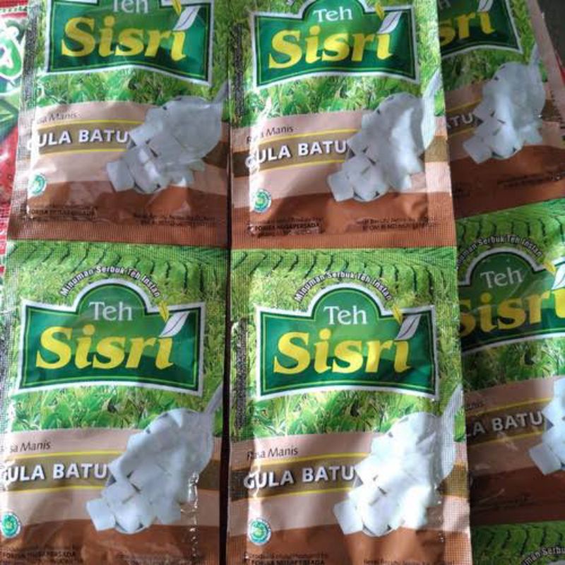 

sisri minuman serbuk teh renteng isi 10saset