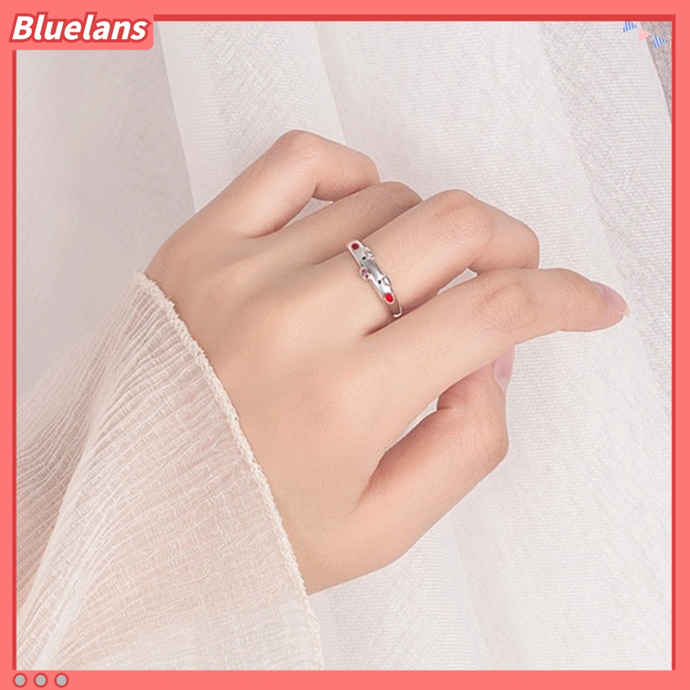 Bluelans Cute Women Cartoon Pig Piggy Opening End Ring Finger Jewelry Birthday Gift