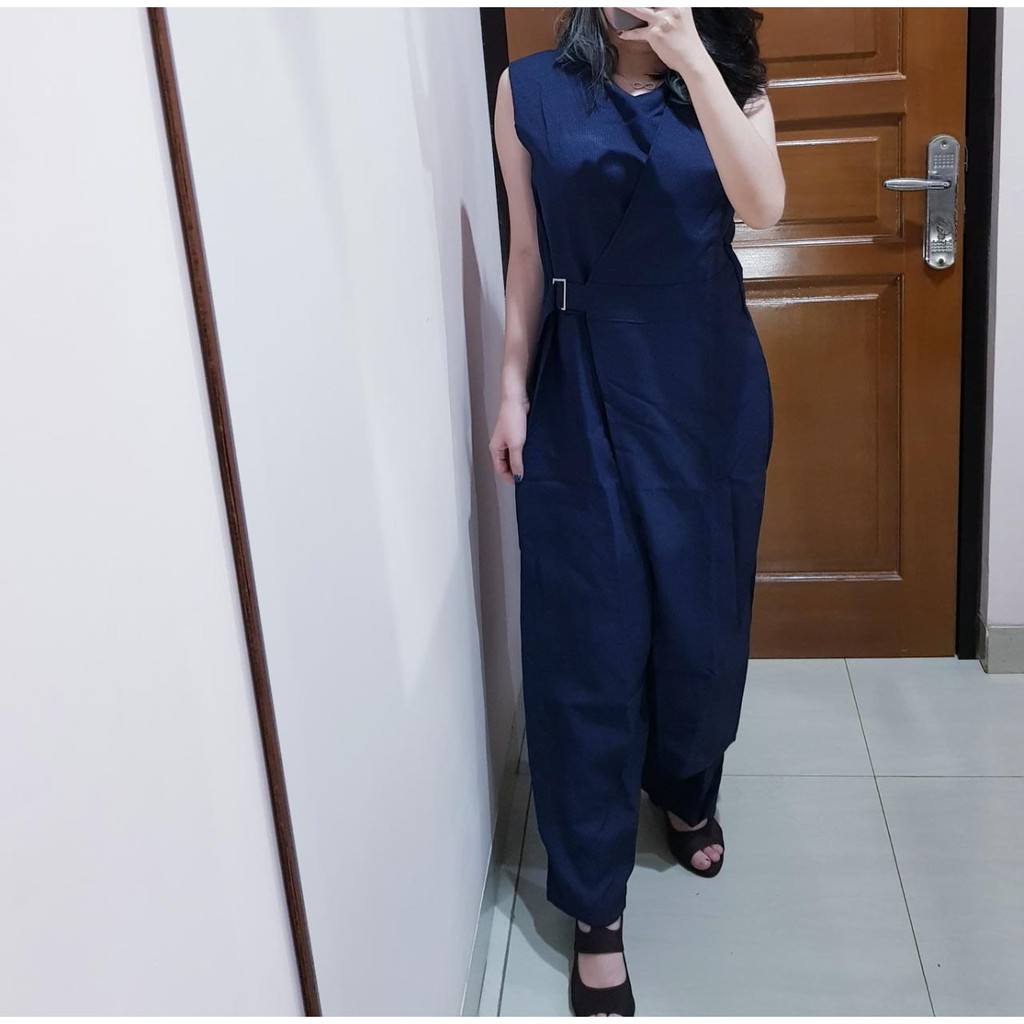 436 premium plaid jumpsuit