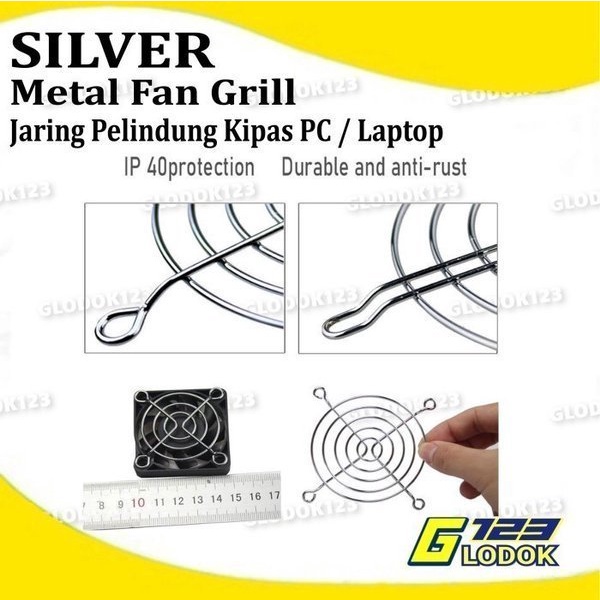 Ram Fan Cover Kawat Metal Grill Besi Jaring Tutup Kipas PC Komputer