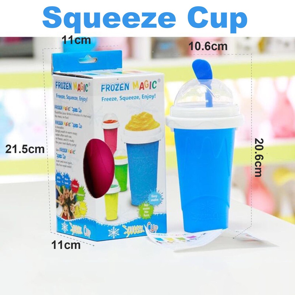 Top Slushie Maker Cup Anak Dan Keluarga Milk Shake Slushy Maker Double Layer Cooling Cup Smoothies Cup