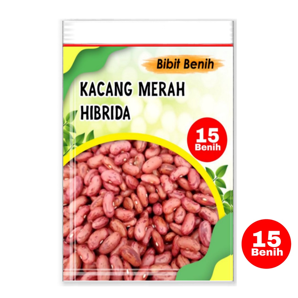 Bibit sayuran kacang merah / benih kacang merah 15 biji