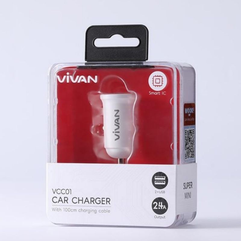 plug in Cas car Charger Mobil ROBOT RT-C06 VIVAN VCC01 original