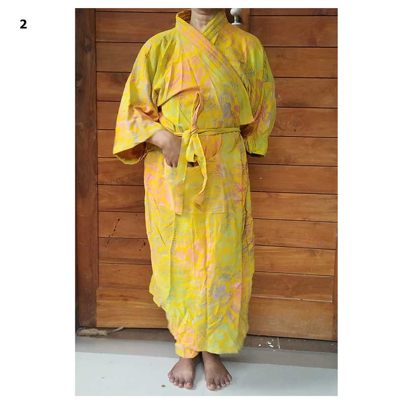 Kimono Batik Bahan Katun Rayon Alus Batik Cap