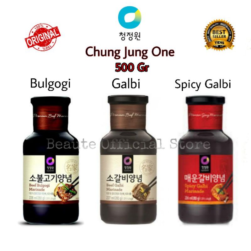 

Chung Jung One Bulgogi / Galbi / Spicy Galbi Marinade Sauce 500 Gram