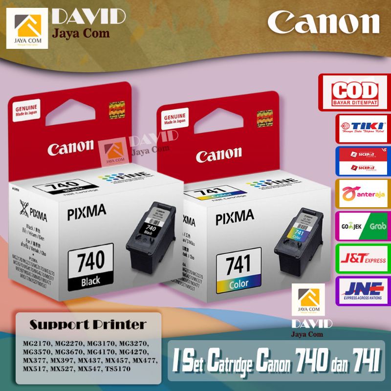 1 Set Tinta Canon CL 741 dan PG 740