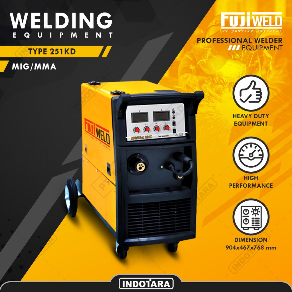 Mesin LAS 1 Phase Fujiweld - MIG/STICK 251KD