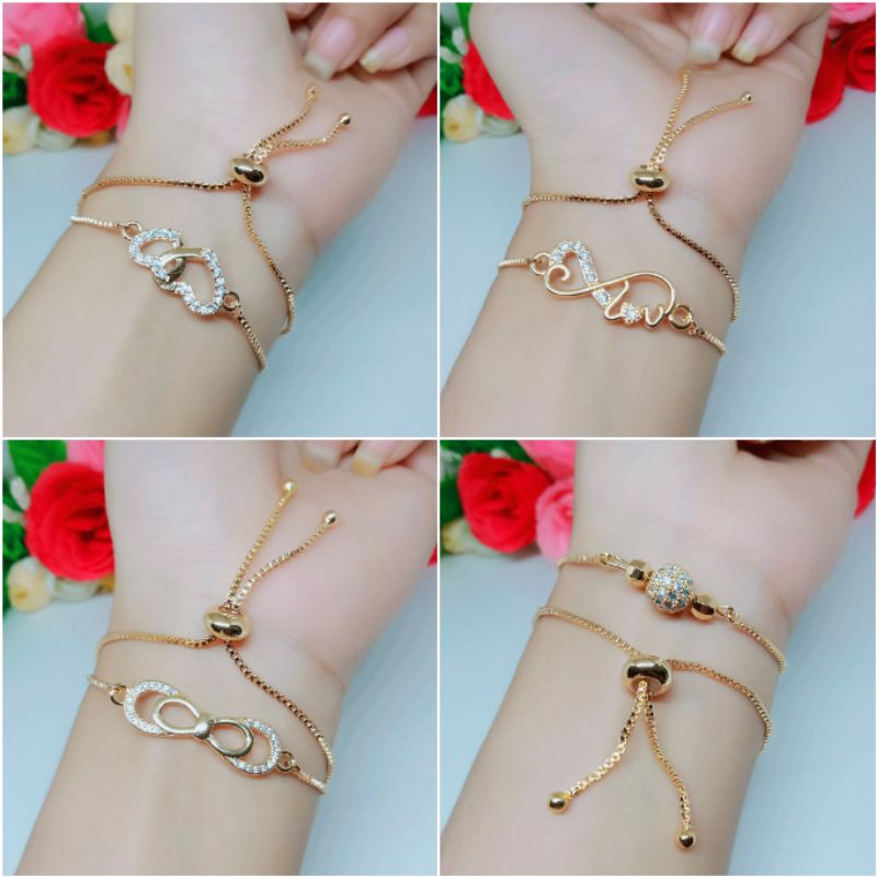 Fourfashion Gelang Tangan Serut Xuping Motif Kekinian HH116