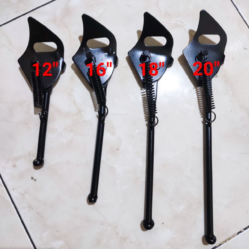 Standar Samping Besi Sepeda Anak Ukuran 12 16 18 20 Inch Jagang Model Per Bmx Mini Mtb Lipat Seli dl