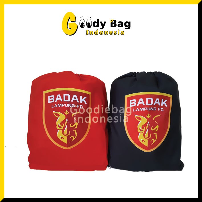 String bag Draw String Tas serut ransel anti air badak lampung
