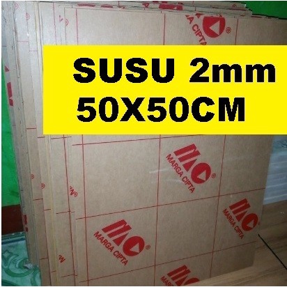 

Acrylic / acrilic / akrilik PUTIH SUSU, tebal 2MM ukuran 50cm x 50cm