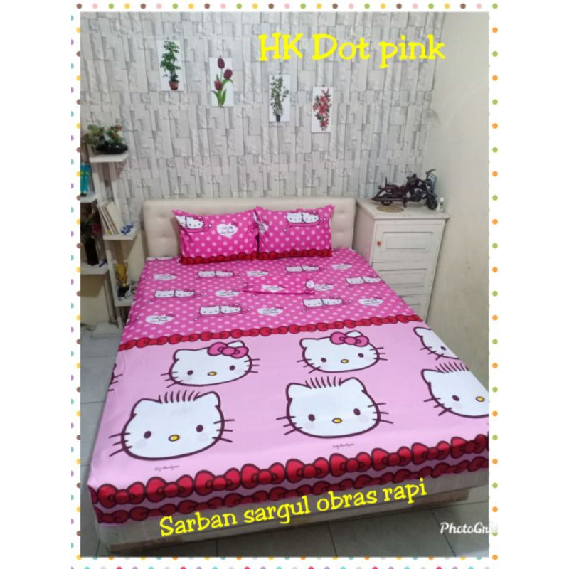 SEPREI HELLO KITTY/SPREI HK/HELLO KITTY PINK/KITTY