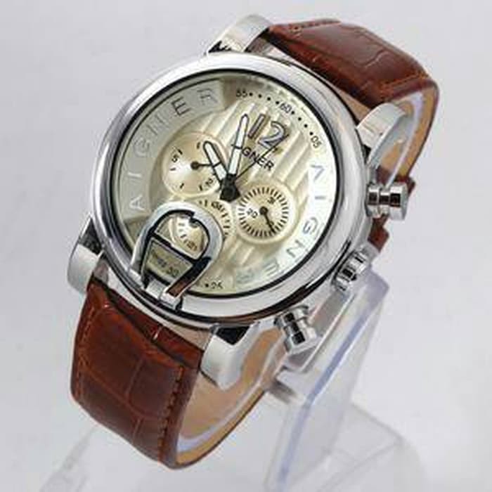 Jam Tangan Pria Automatic Aigner Dark Black