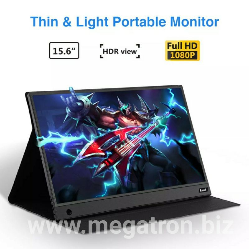 Portable LED Monitor 15.6 inch (Input: USB type-C & HDMI) - support HDR