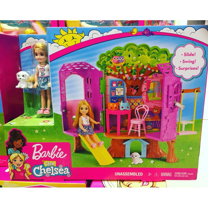 barbie chelsea treehouse playset