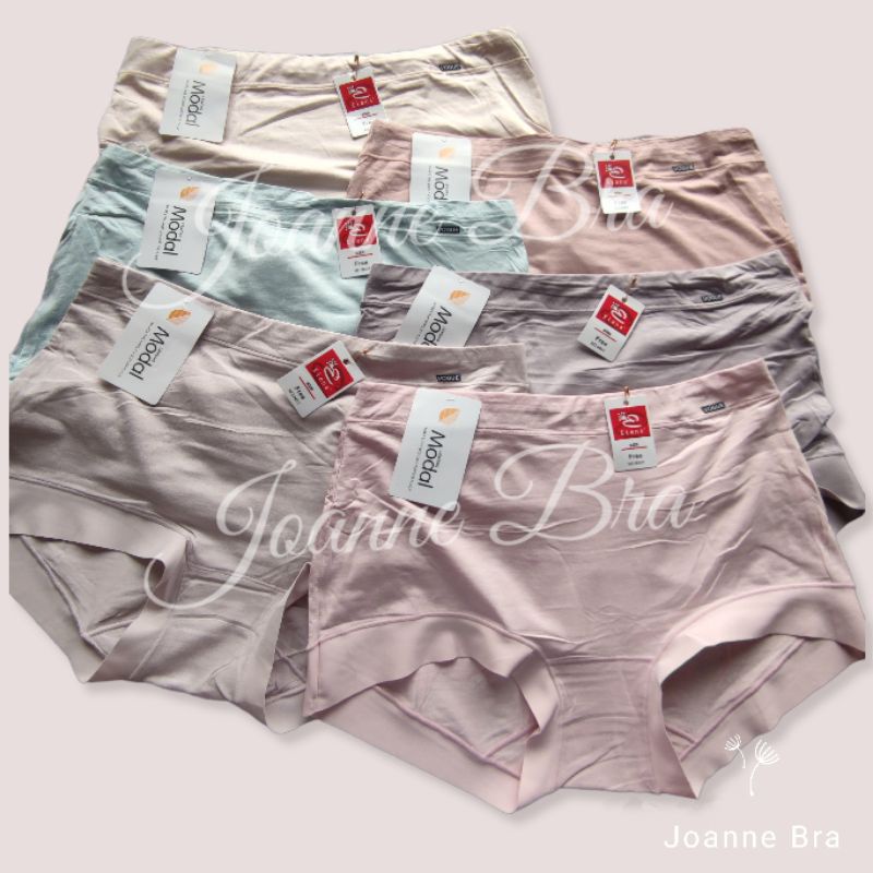 Elena Celana Dalam Highwaist Pasak Tinggi Katun Modal Wanita E 9401 - CD fit bb 80kg Lembut Jumbo Ny