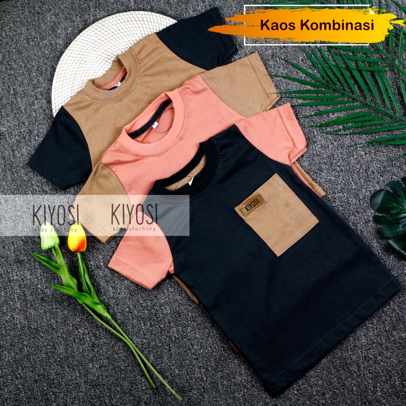 KIYOSI Baju Kaos Lengan Pendek Bayi Dan Anak Lokal Unisex