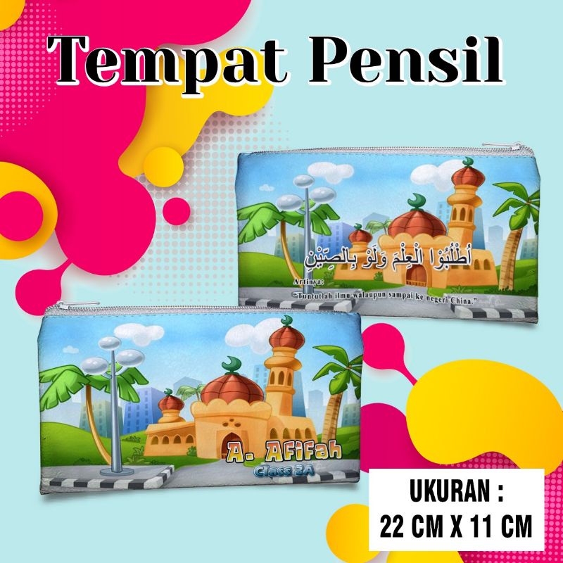 

Tempat pensil custom pipih