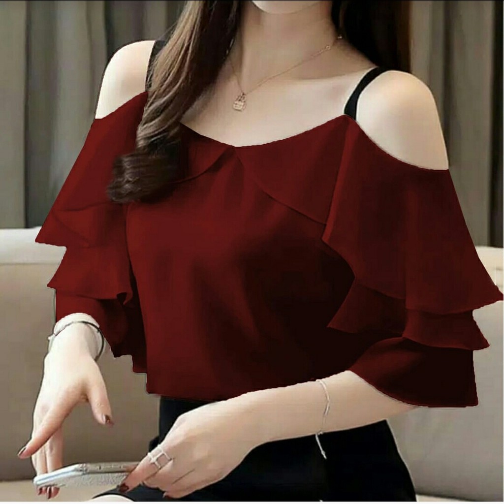 [VLFK] Blouse Sabrina / Atasan Wanita / Atasan Sabri / Atasan Korea / Pakaian Wanita / Blouse / Blus Wanita