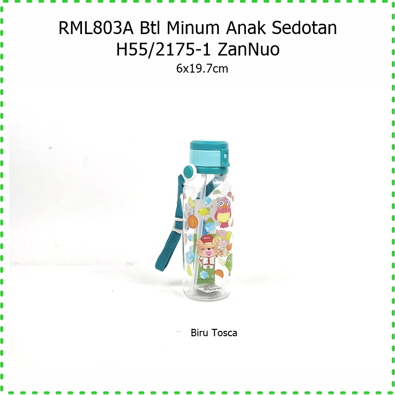 RML803A Botol Minum Anak Sedotan H55 2175-1 ZanNuo 480ml