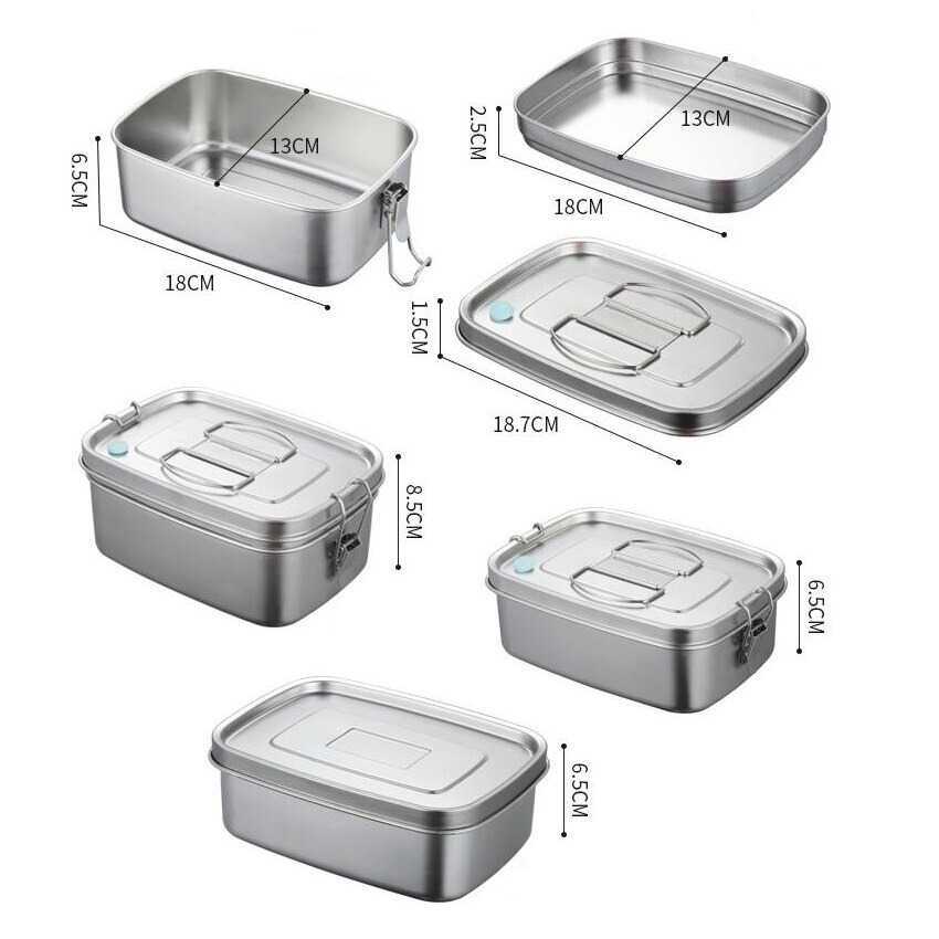 TD-DA HOUSEEN Kotak Makan Bento Lunch Box Stainless Steel - HS233