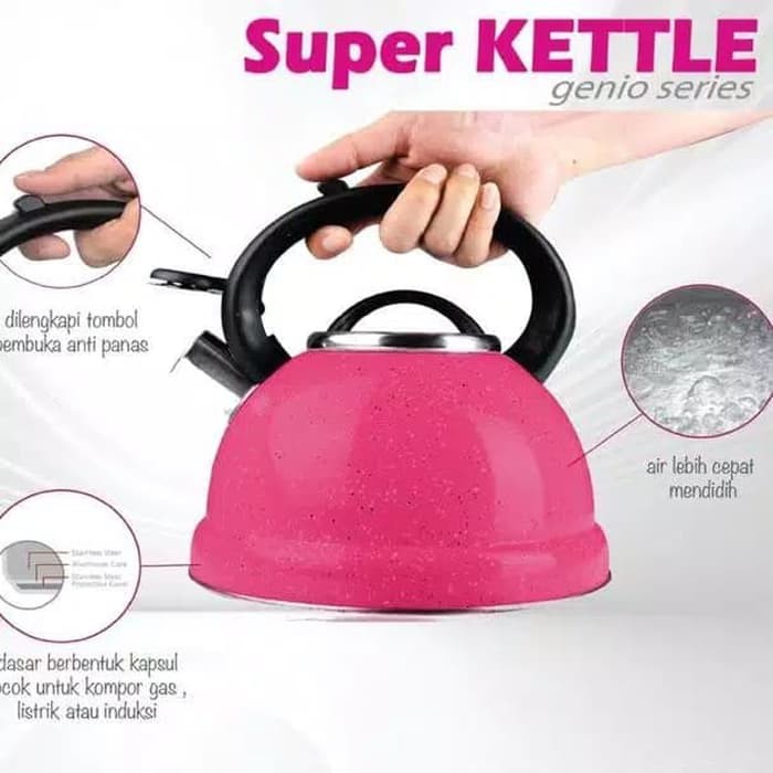 BOLde kettle siul Genio series 3L - Super teko stainless 3 Liter